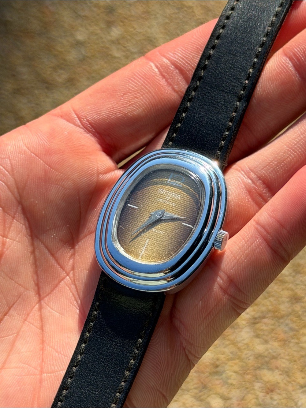 Vintage Men’s Sicura Honeycomb Baignore Watch - Picture 6 of 6